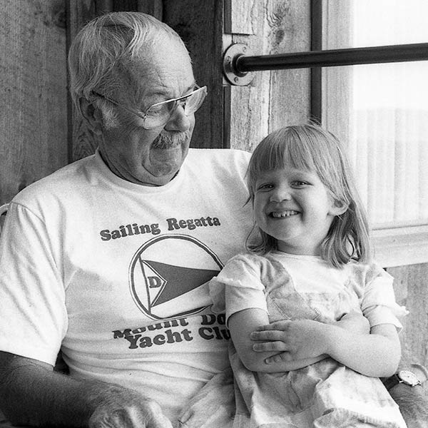 31 - With Grandpa Salt Spring Island, Canada - 1986