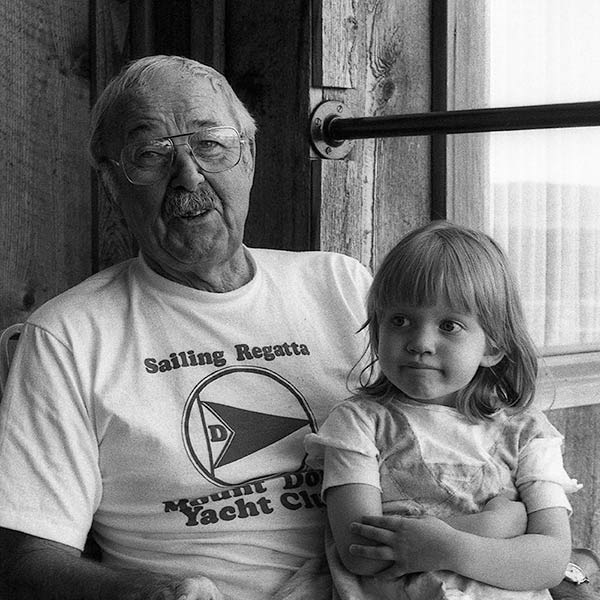 32 - With Grandpa Salt Spring Island, Canada - 1986