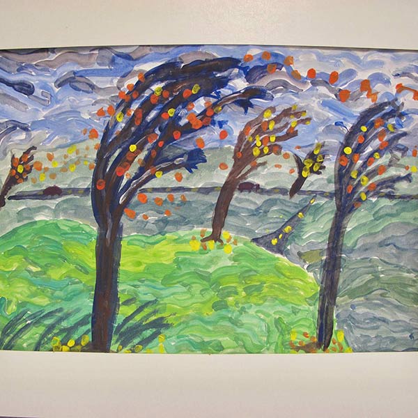 Autumn Landscape in the style of van Gogh
