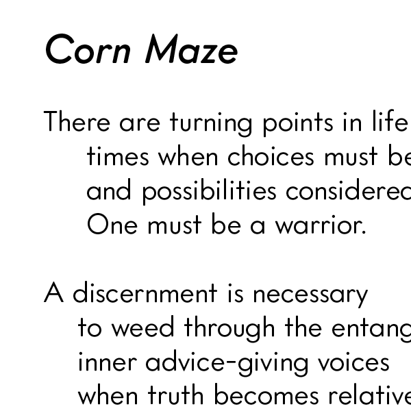 Corn Maze