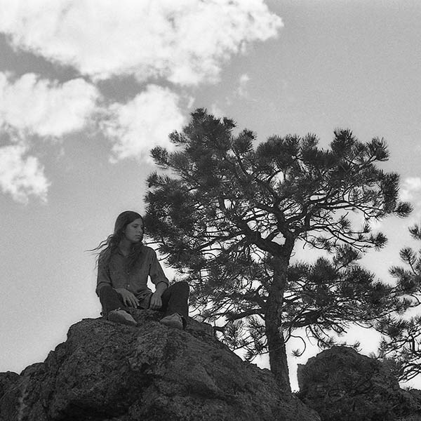 Kritzi on a Rock - Rocky Mountains, Colorado - 1970
