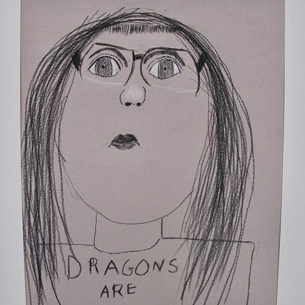 Self-Portrait in Charcoal - Grade 3