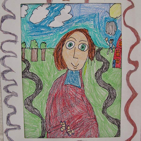 Students Teacher as the Mona Lisa - Grade 1