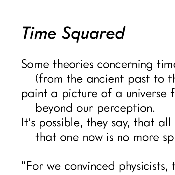 Time Squared